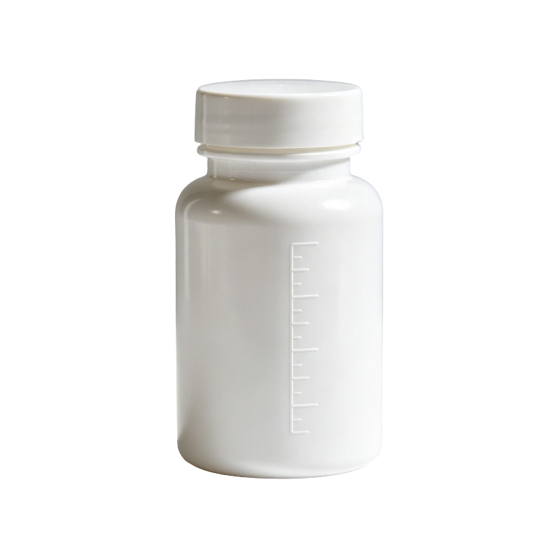 100ml 150ml HDPE วิตามินเม็ดขวดแคปซูล Nutraceutical Round